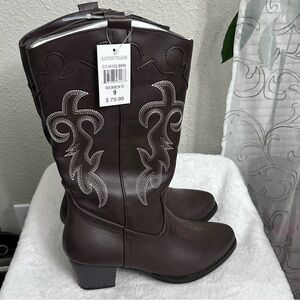Canyon Trails Women's Western Rodeo Cowboy Boots Brown Size 9 NEW~$79